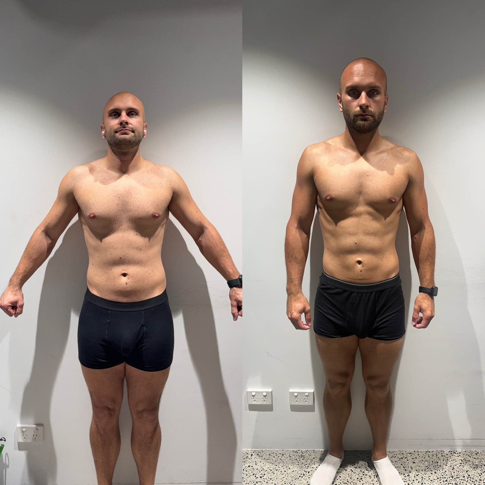 Client before and after transformation 1